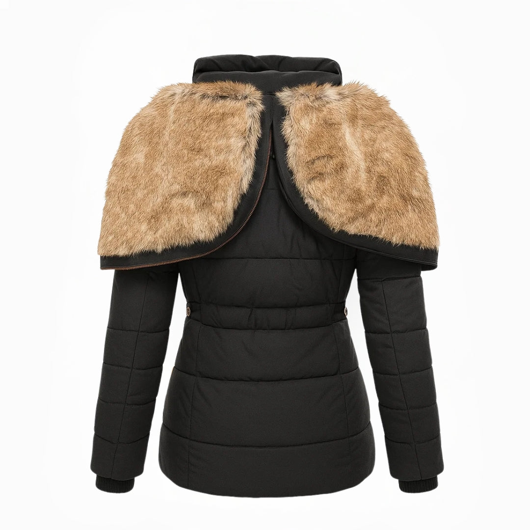 Lisa | Warme Winterjacke mit Fellfutter