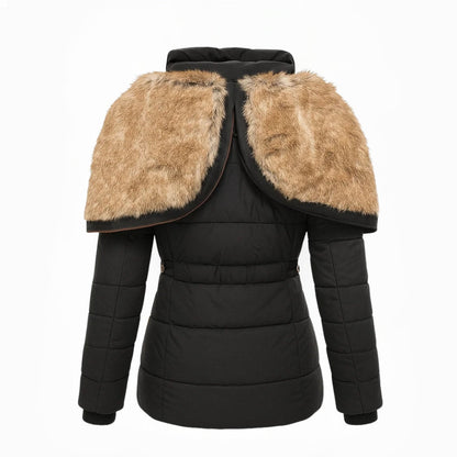 Lisa | Warme Winterjacke mit Fellfutter