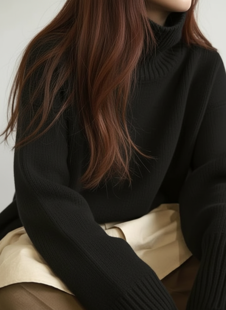 Johanna | Pullover mit hohem Kragen