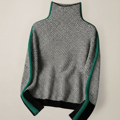 Julia | Pullover mit hohem Kragen