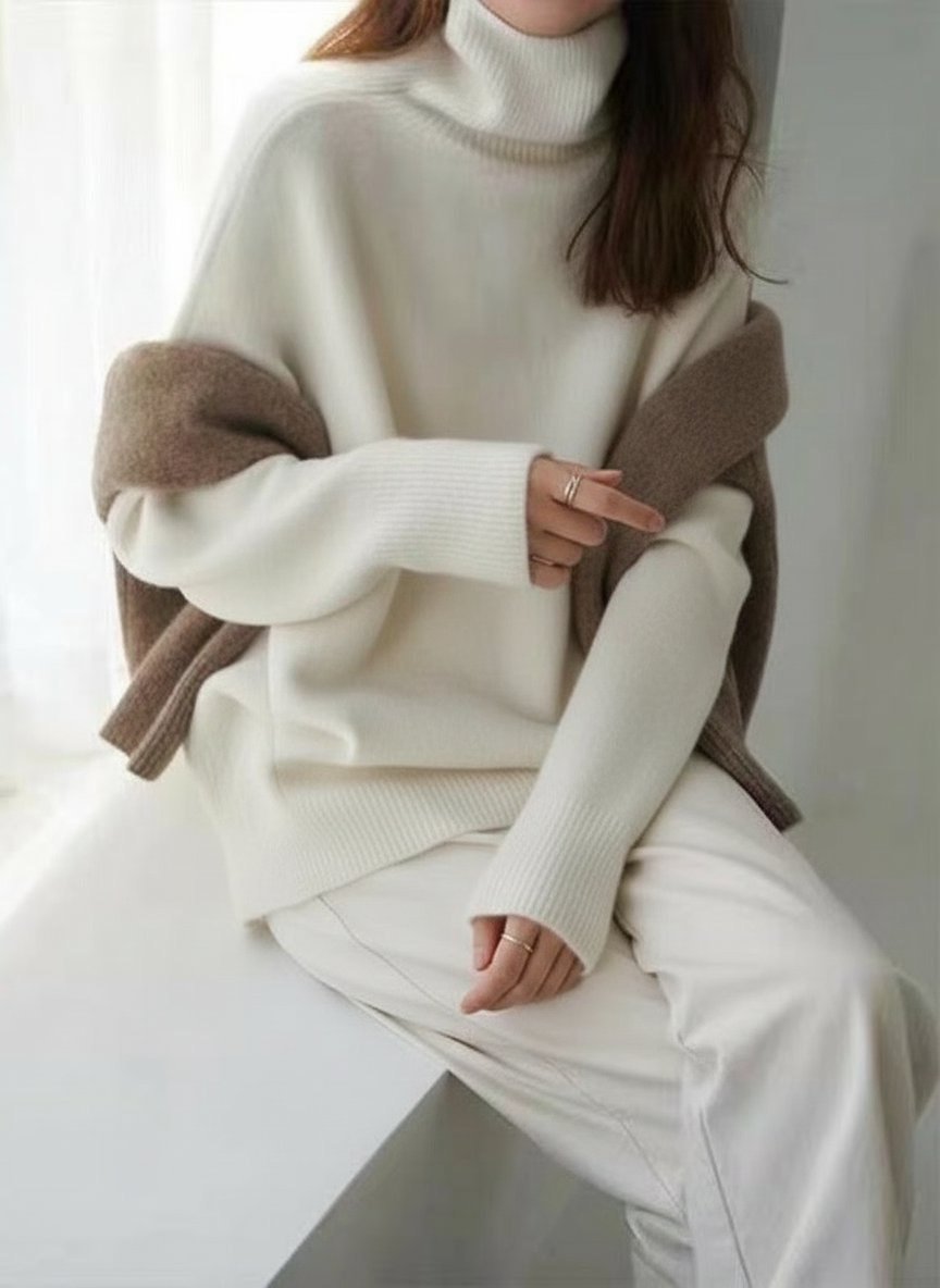 Johanna | Pullover mit hohem Kragen