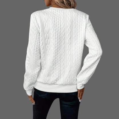 Jana | Eleganter Strickpullover mit Reißverschluss-Detail