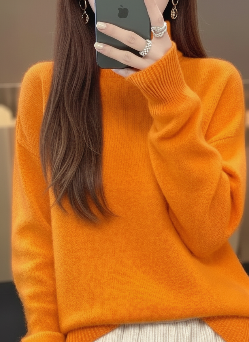 Johanna | Pullover mit hohem Kragen