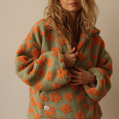 Liora | Fleece-Pullover Blumen Edition