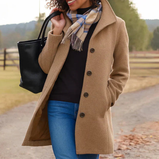 Regina | Klassischer Mittellanger Mantel