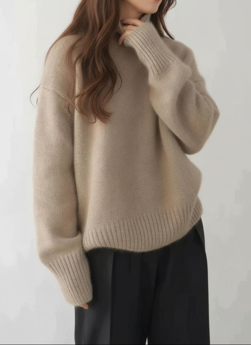 Johanna | Pullover mit hohem Kragen