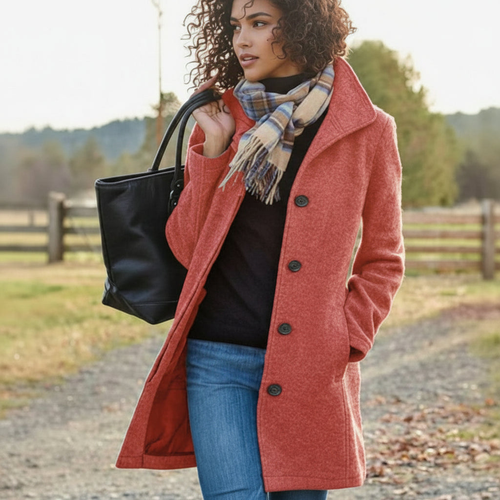 Regina | Klassischer Mittellanger Mantel