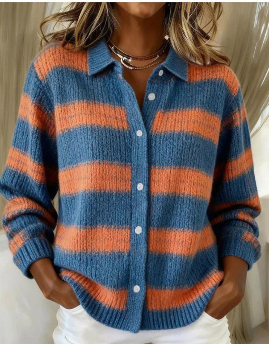 Maja | Warme Bluse mit Hoodie-Material