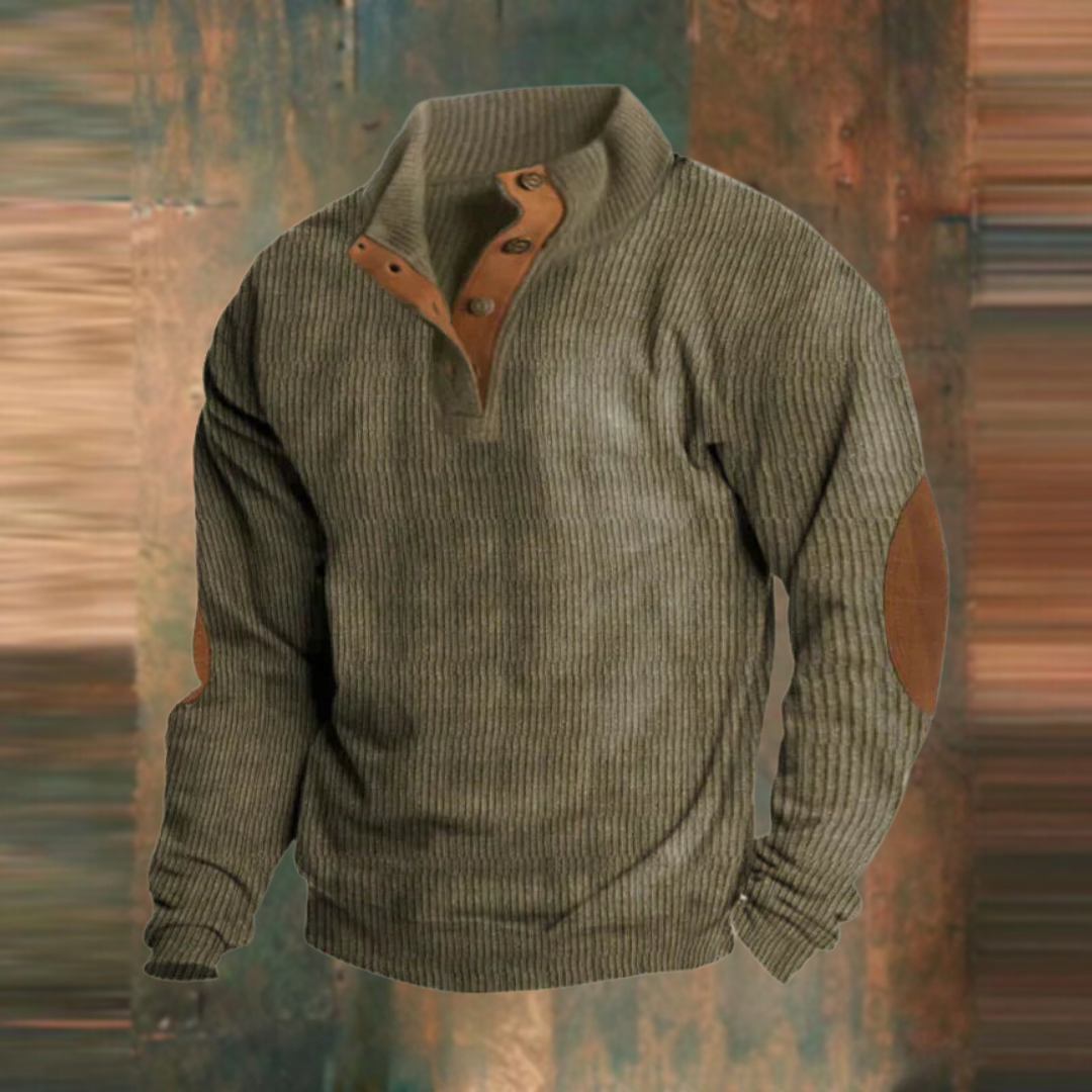 Magnus | Retro Strickpullover mit Reißverschluss