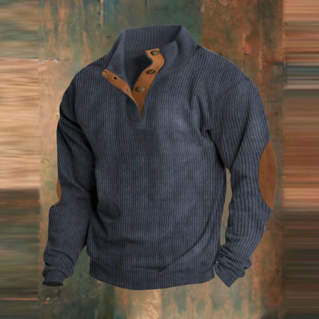 Magnus | Retro Strickpullover mit Reißverschluss