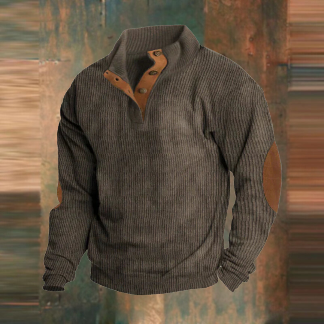 Magnus | Retro Strickpullover mit Reißverschluss