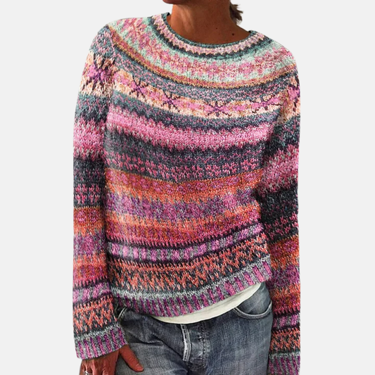 Ines | Farbiger Strickpullover